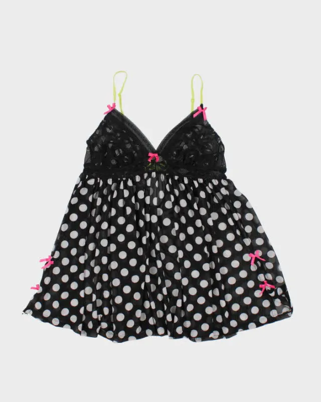 Vintage Y2k 00s Polka Dot Mesh Cami - S sold by Rokit