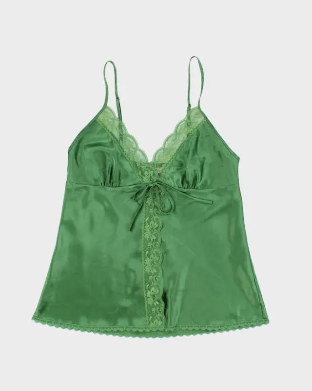 Vintage Y2k 00s La Vie En Rose Satin Cami - S sold by Rokit