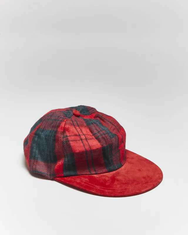 Vintage 2000's Tartan Strap Back Cap - OS sold by Rokit