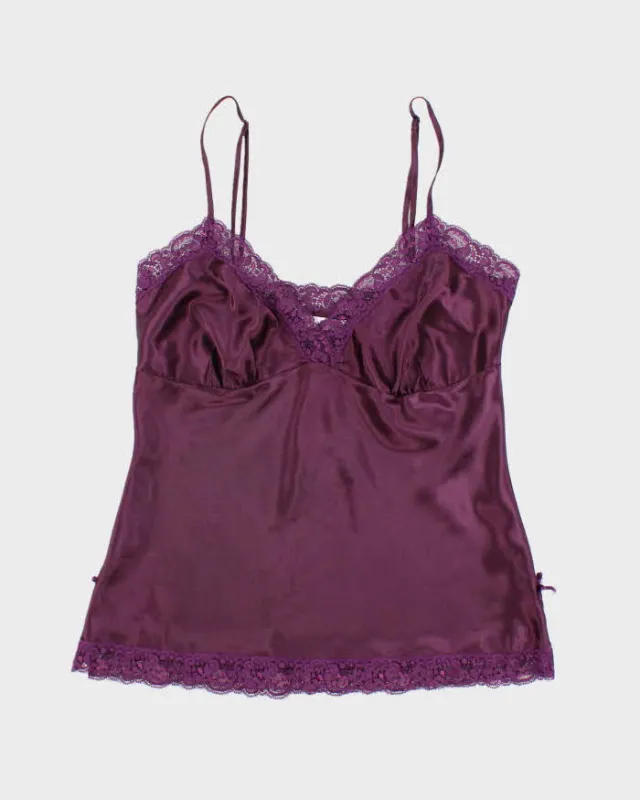 Vintage Y2k 00s La Vie En Rose Satin Cami - S sold by Rokit