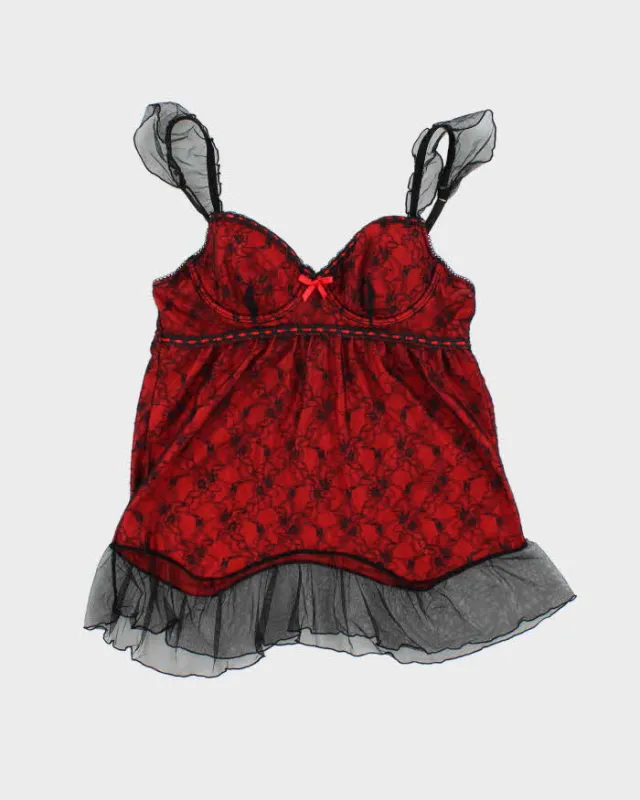 Vintage Y2k 00s Sophie B. Lace Top - S sold by Rokit