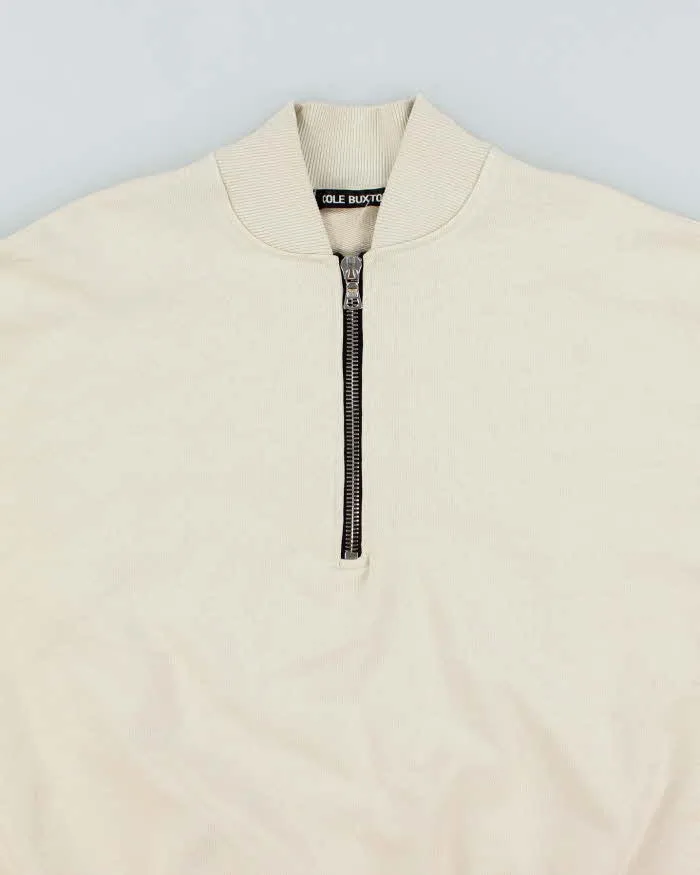 Cole Buxton Heavyweight Quarter Zip Warm Up Sweatshirt - M sold by Rokit product image thumbnail 3