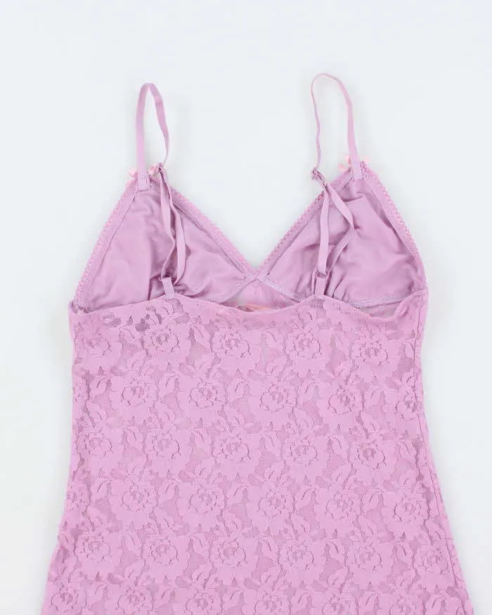 Vintage Y2k 00s La Vie En Rose Lace Slip Dress - S sold by Rokit product image thumbnail 4