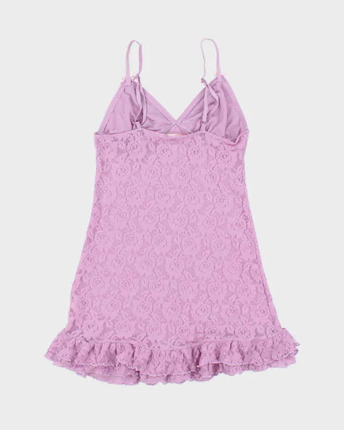 Vintage Y2k 00s La Vie En Rose Lace Slip Dress - S sold by Rokit product image thumbnail 2