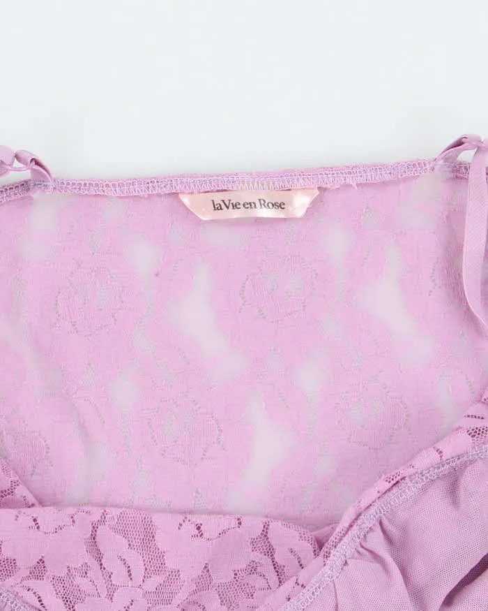 Vintage Y2k 00s La Vie En Rose Lace Slip Dress - S sold by Rokit product image thumbnail 5