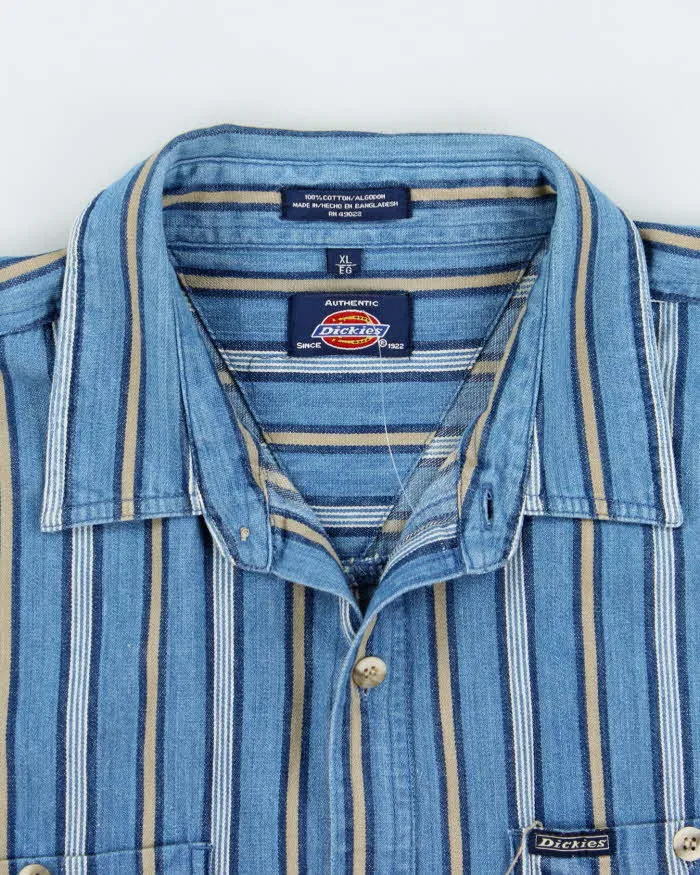 Vintage Dickies Loose Fit Oversized Striped Shirt - XL sold by Rokit product image thumbnail 5