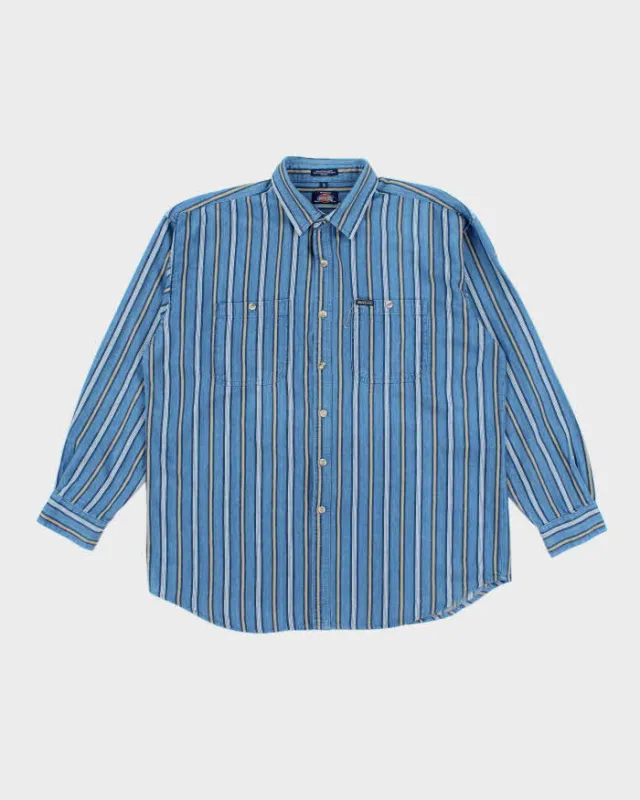 Vintage Dickies Loose Fit Oversized Striped Shirt - XL sold by Rokit