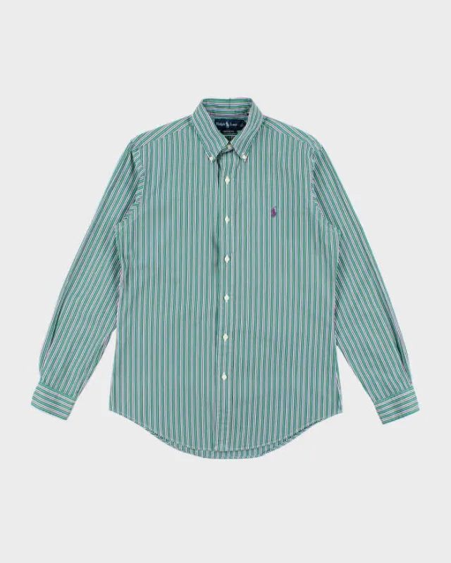 Vintage Ralph Lauren Striped Long Sleeve Shirt - S sold by Rokit