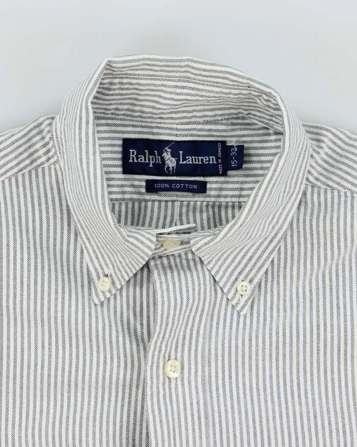 Vintage 2000's Ralph Lauren Heavyweight Striped Long Sleeve Shirt - L sold by Rokit product image thumbnail 5