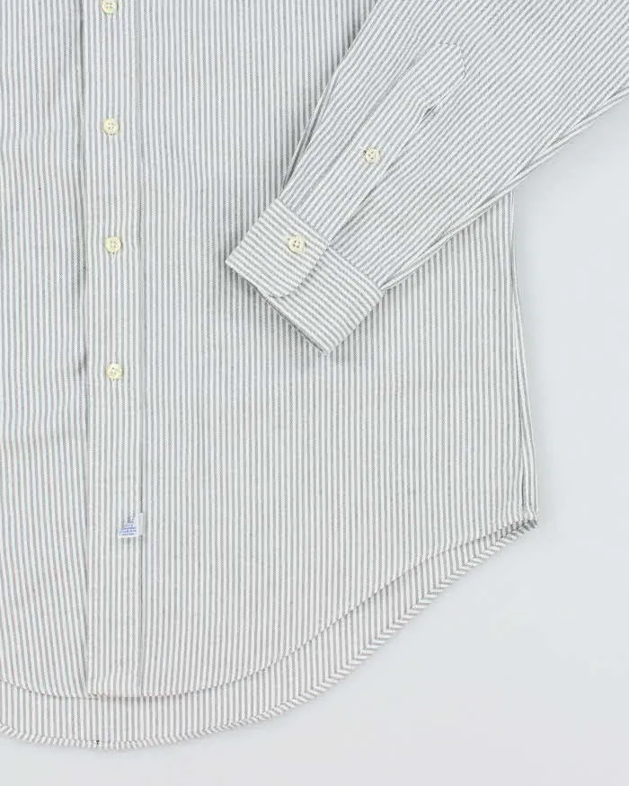 Vintage 2000's Ralph Lauren Heavyweight Striped Long Sleeve Shirt - L sold by Rokit product image thumbnail 4