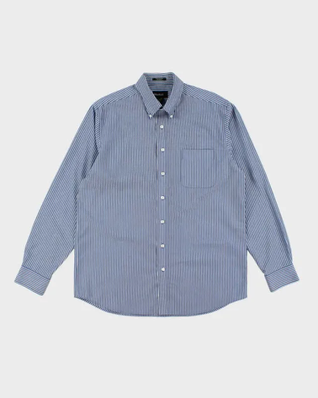 Vintage 2000's Eddie Bauer Oversized Striped Long Sleeve Shirt - L sold by Rokit