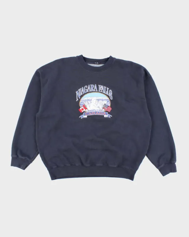 Vintage 90's Niagara Falls Embroidered Oversized Sweatshirt - XL sold by Rokit