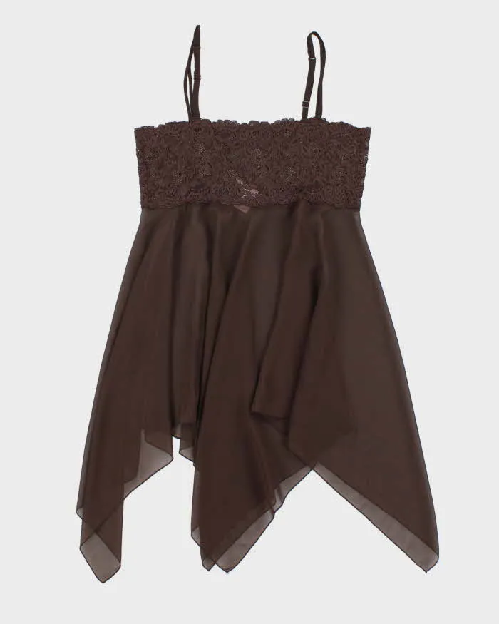 Vintage Y2k 00s La Vie En Rose Handkerchief Hem Slip Dress - M sold by Rokit product image thumbnail 2