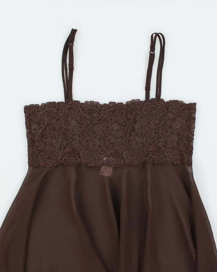 Vintage Y2k 00s La Vie En Rose Handkerchief Hem Slip Dress - M sold by Rokit product image thumbnail 4