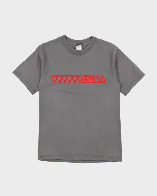 Vintage 90's Vans Checked Logo Graphic T-Shirt - S sold by Rokit
