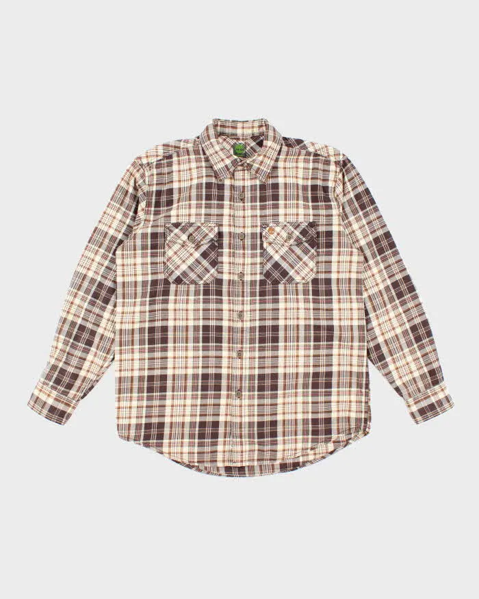 Vintage 00s Timberland Check Long Sleeve Shirt - M sold by Rokit