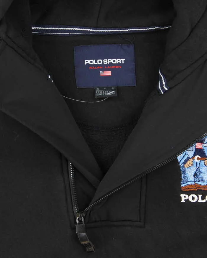 Vintage Polo Sport Embroidered Quarter Zip Hoodie - XL sold by Rokit product image thumbnail 5