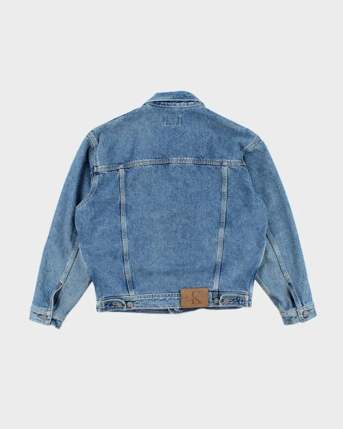 Vintage 2000's Calvin Klein Cropped Light Wash Denim Jacket - S sold by Rokit product image thumbnail 2