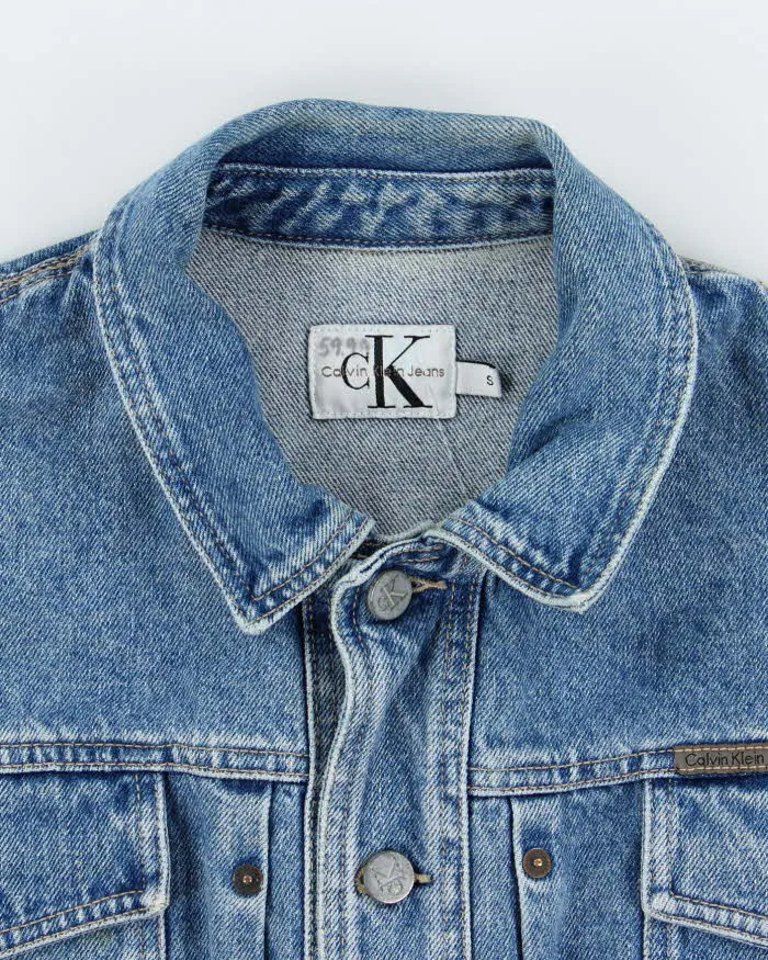 Vintage 2000's Calvin Klein Cropped Light Wash Denim Jacket - S sold by Rokit product image thumbnail 5