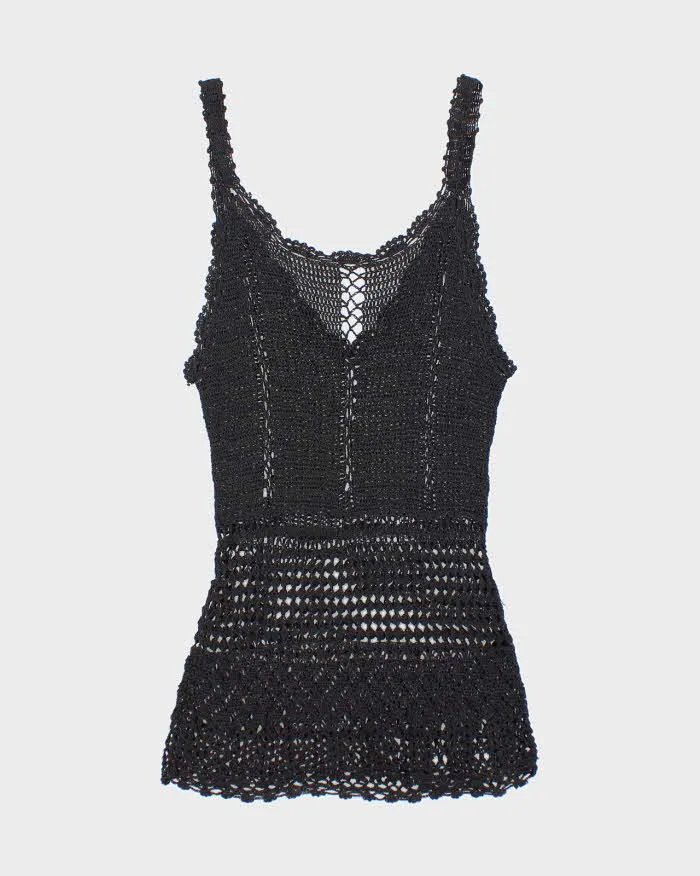 Vintage Y2k 00s Crochet Sequin Cami - S sold by Rokit product image thumbnail 3