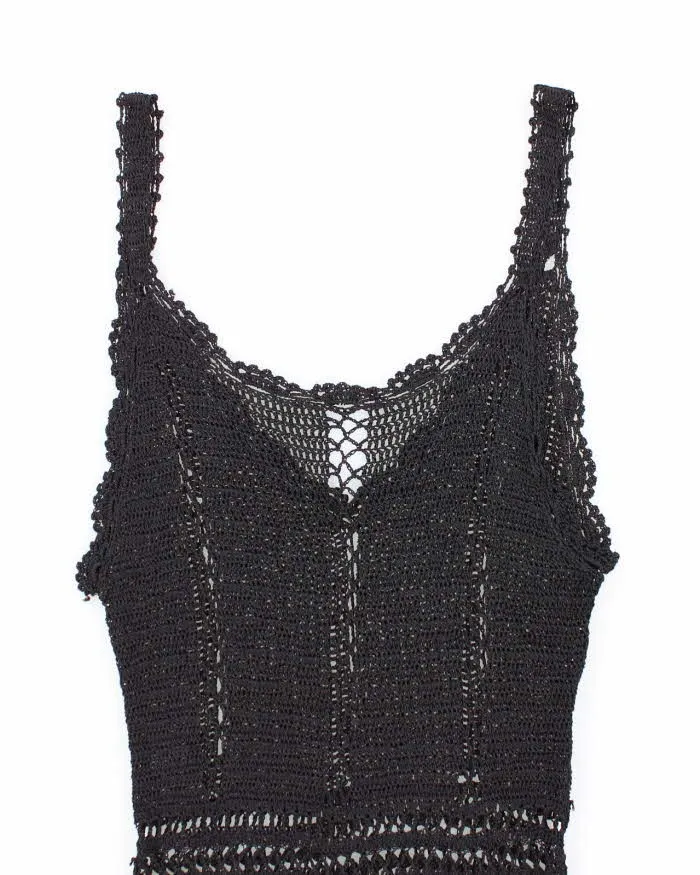 Vintage Y2k 00s Crochet Sequin Cami - S sold by Rokit product image thumbnail 4