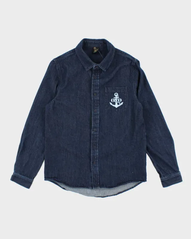 Vintage 2000's OVO Dark Wash Denim Shirt - S sold by Rokit