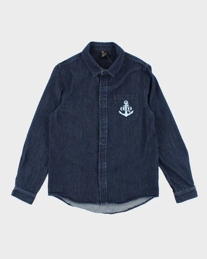 Vintage 2000's OVO Dark Wash Denim Shirt - S sold by Rokit