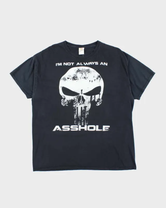Vintage Y2K Skull Slogan Graphic T-Shirt - XL sold by Rokit
