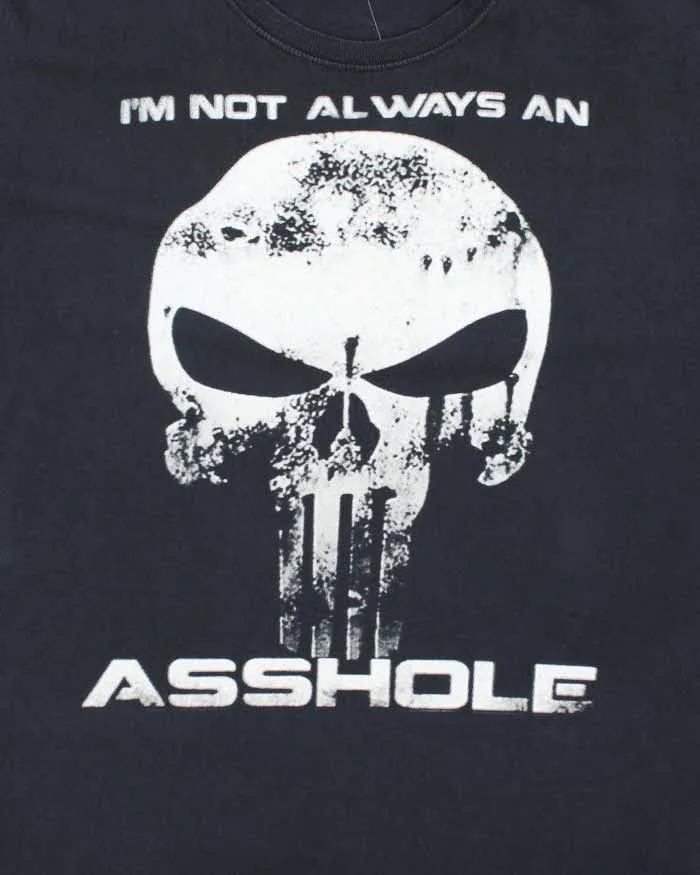 Vintage Y2K Skull Slogan Graphic T-Shirt - XL sold by Rokit product image thumbnail 3