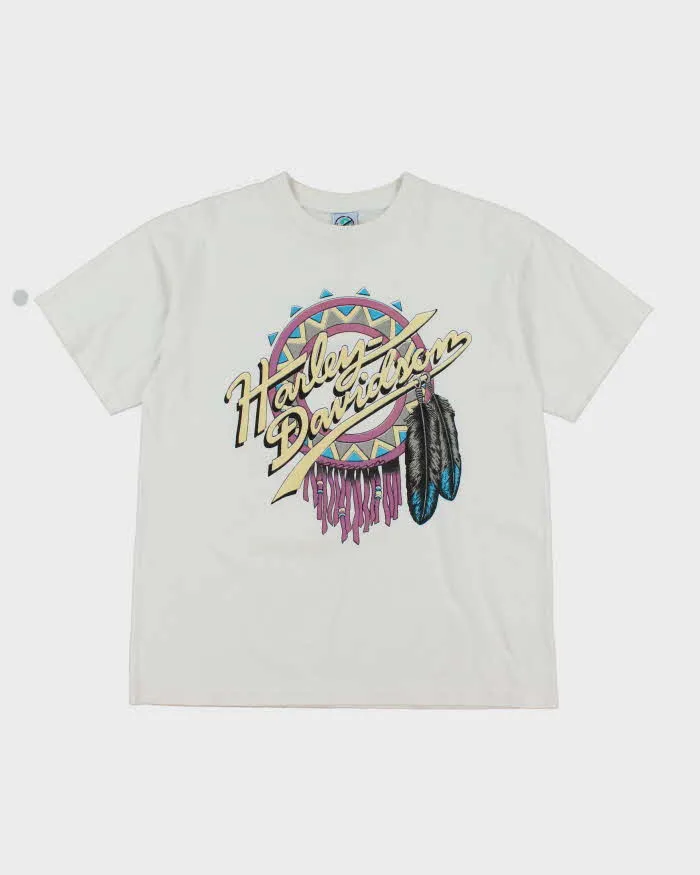 Vintage 90's Harley Davidson Native Graphic T-Shirt - L sold by Rokit