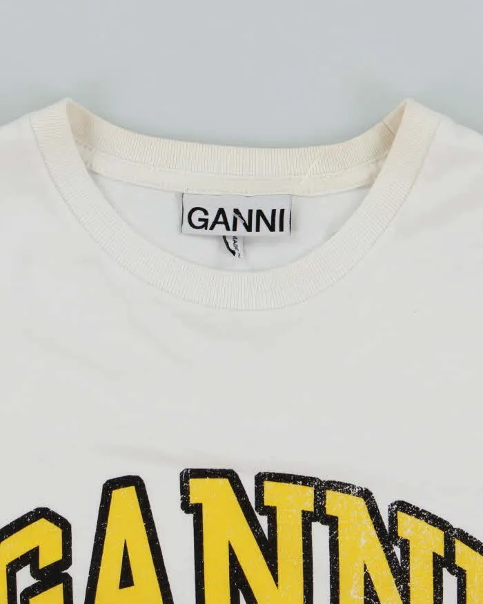 Ganni Have a Nice Day Smiley Face Graphic T-Shirt - M sold by Rokit product image thumbnail 5