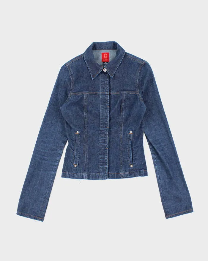 Vintage Y2k 00s Guess Denim Blouse - S sold by Rokit