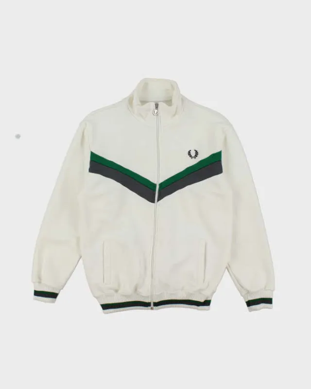 Vintage 90s Fred Perry Zip-Up Jumper - S made by Fred Perry