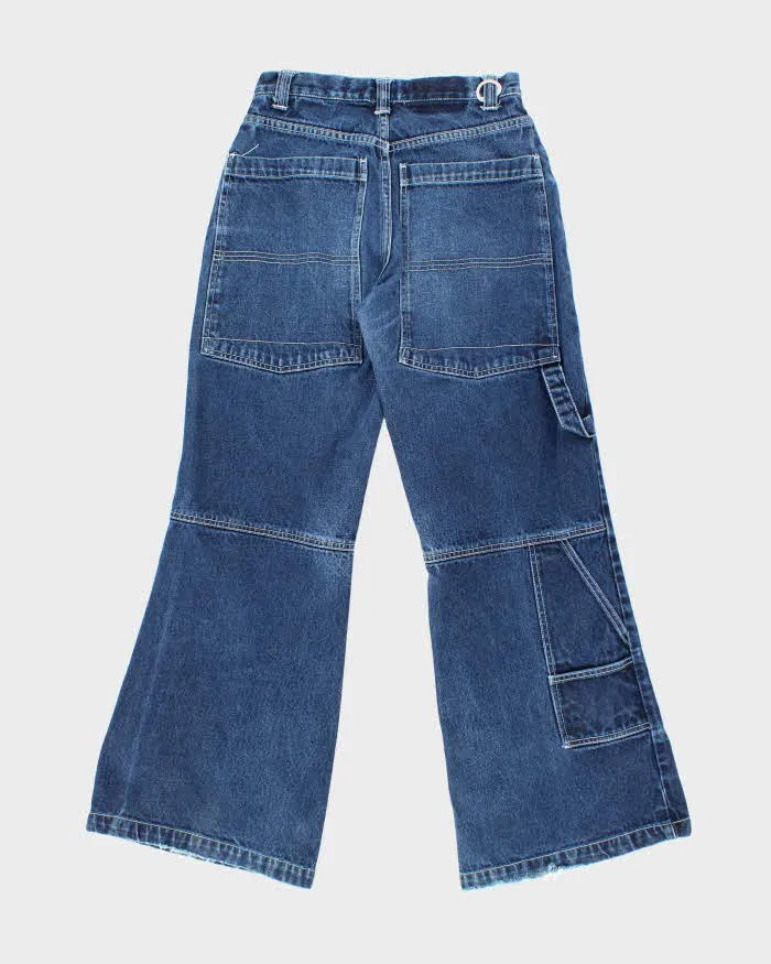 Vintage Y2K Snakeyes Dark Wash Wide Leg Flared Jeans - W28 L30 sold by Rokit product image thumbnail 2