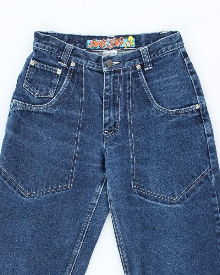 Vintage Y2K Snakeyes Dark Wash Wide Leg Flared Jeans - W28 L30 sold by Rokit product image thumbnail 3