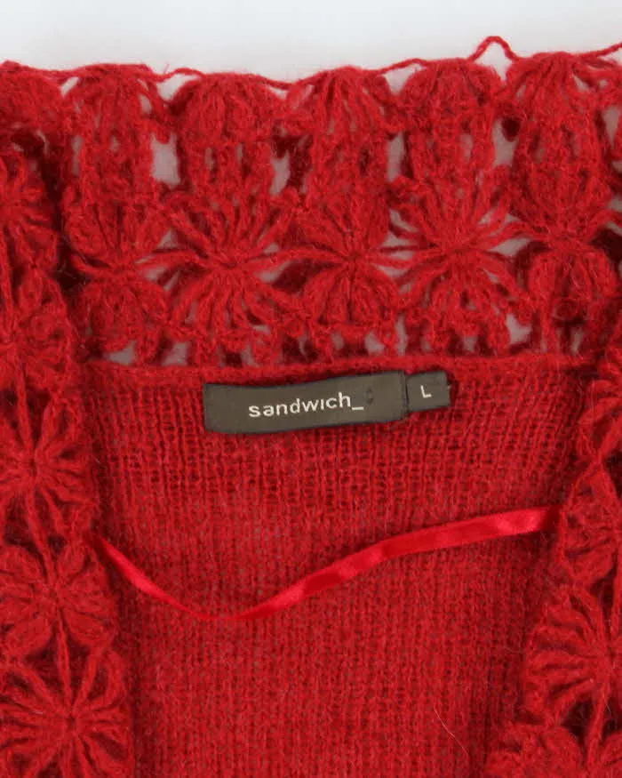 Vintage Y2k 00s Sandwich Mohair Blend Cardigan - L sold by Rokit product image thumbnail 5