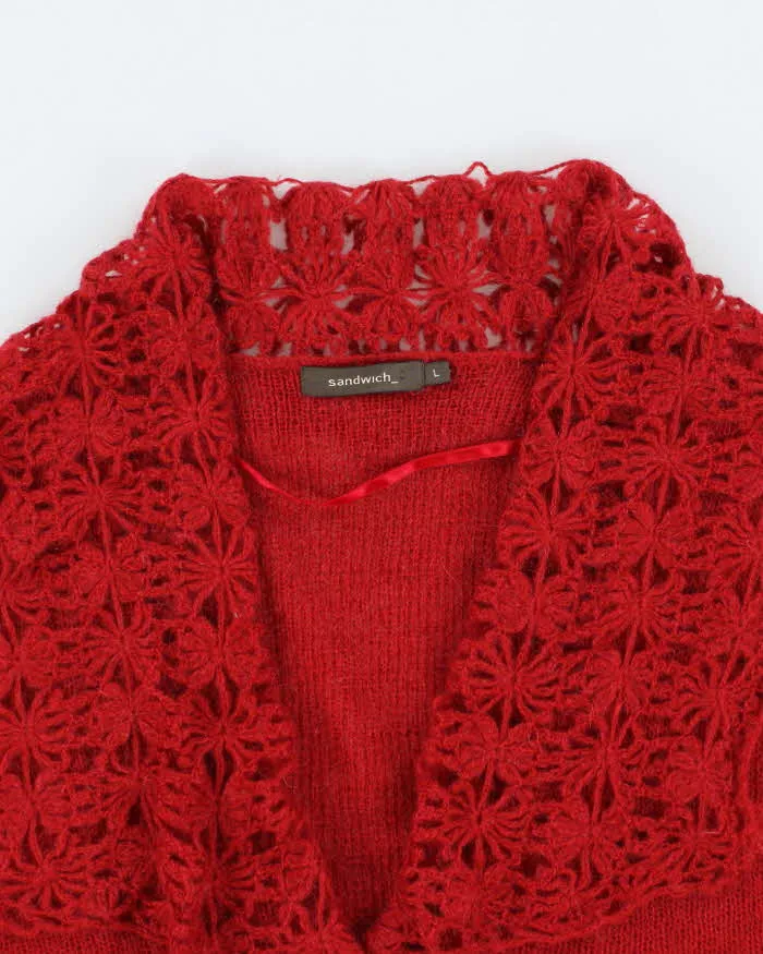 Vintage Y2k 00s Sandwich Mohair Blend Cardigan - L sold by Rokit product image thumbnail 3