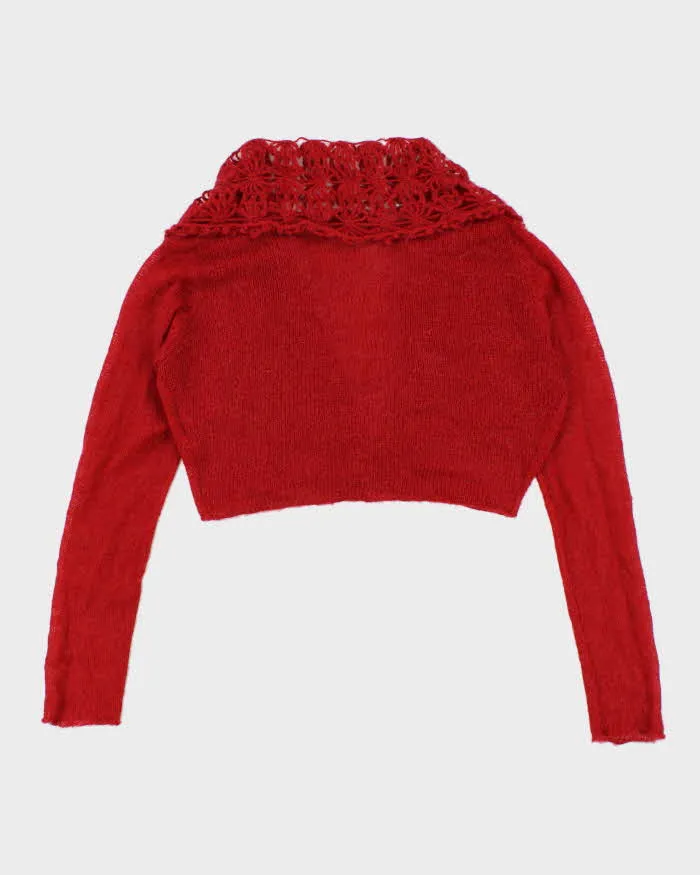 Vintage Y2k 00s Sandwich Mohair Blend Cardigan - L sold by Rokit product image thumbnail 2