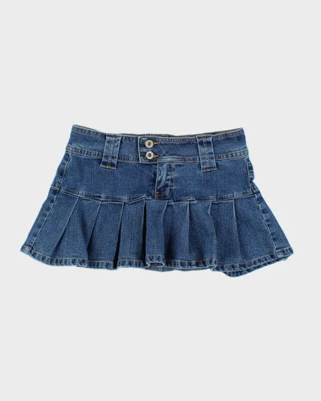 Vintage Y2k 00s Angels Denim Mini Skirt - XS sold by Rokit