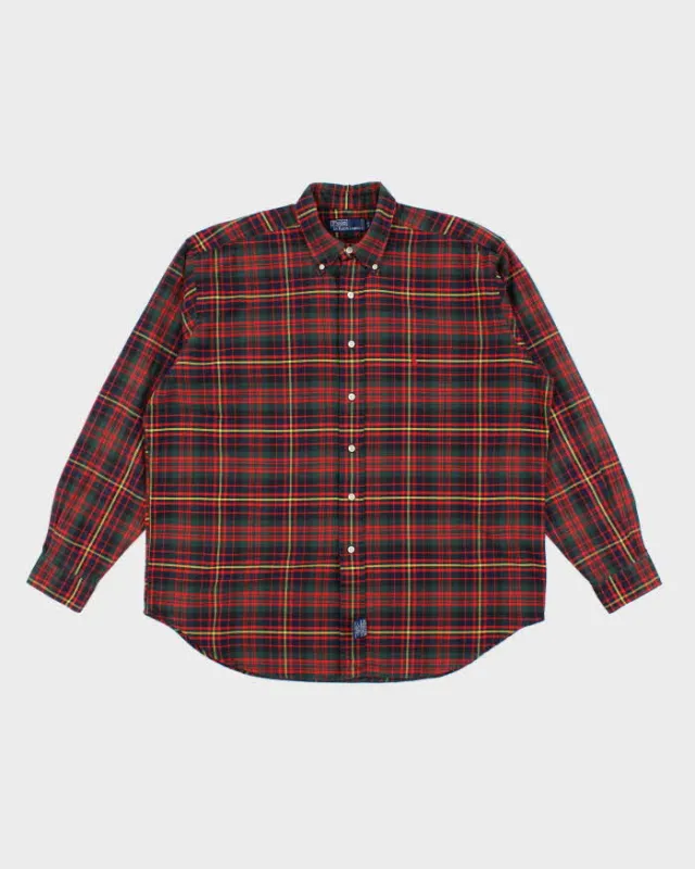 Vintage Ralph Lauren Oversized Check Long Sleeve Shirt - L sold by Rokit