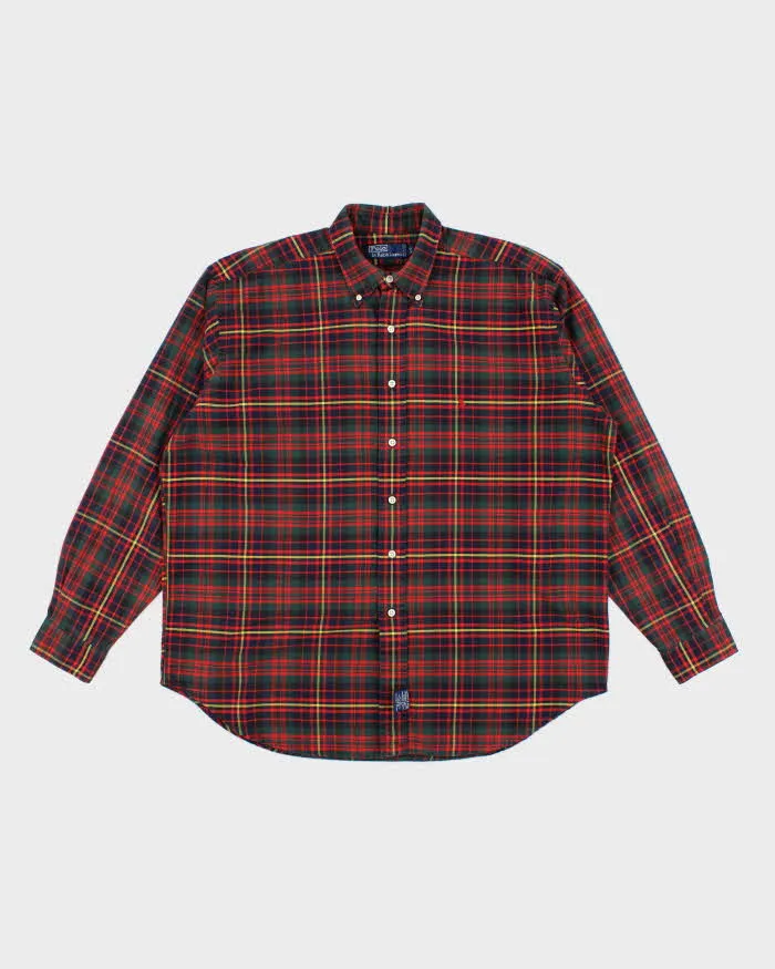 Vintage Ralph Lauren Oversized Check Long Sleeve Shirt - L sold by Rokit