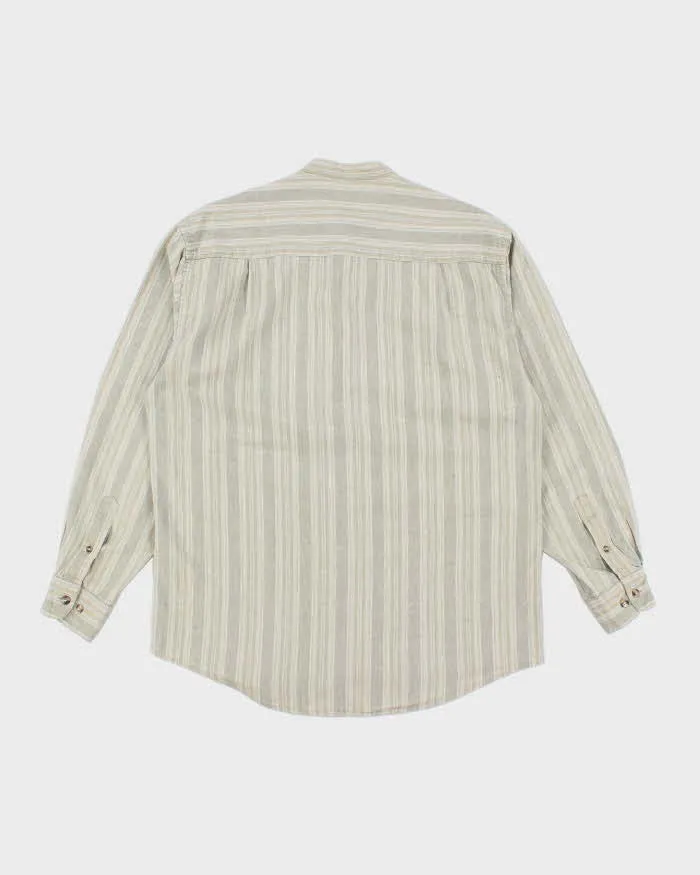 Vintage Pierre Cardin Linen Blend Grandad Collar Shirt - M sold by Rokit product image thumbnail 2