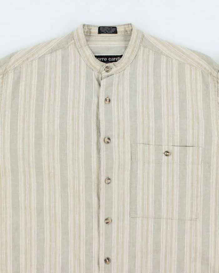 Vintage Pierre Cardin Linen Blend Grandad Collar Shirt - M sold by Rokit product image thumbnail 3