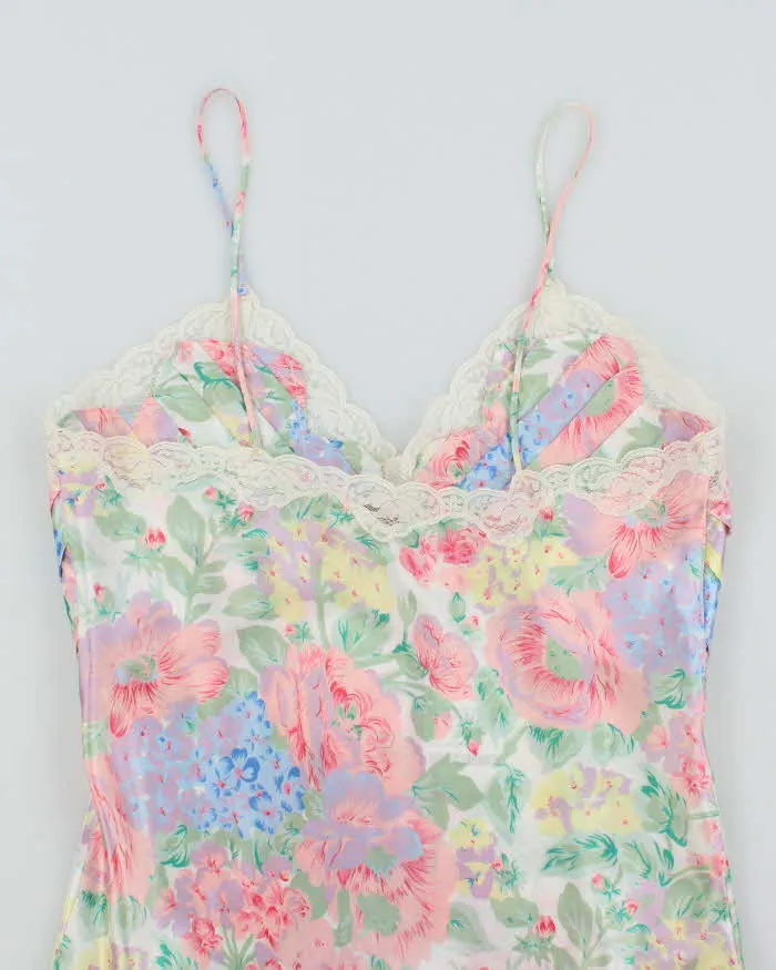 Vintage 80s Victoria's Secret Floral Slip Dress - M sold by Rokit product image thumbnail 4