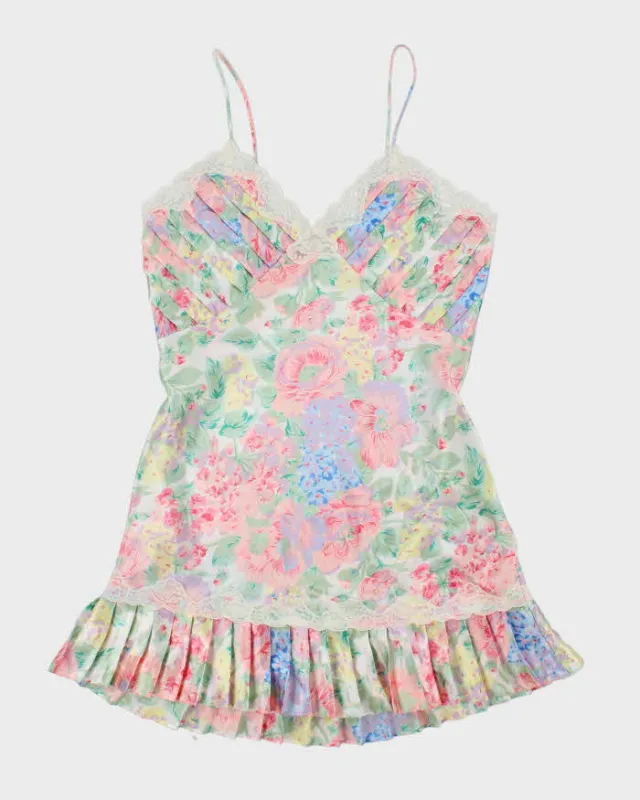 Vintage 80s Victoria's Secret Floral Slip Dress - M sold by Rokit