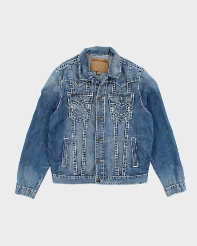 Vintage 2000's True Religion Medium Wash Denim Jacket - XL sold by Rokit