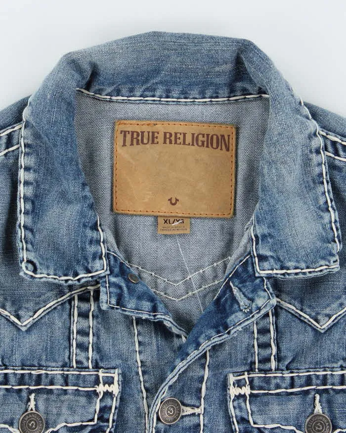 Vintage 2000's True Religion Medium Wash Denim Jacket - XL sold by Rokit product image thumbnail 5