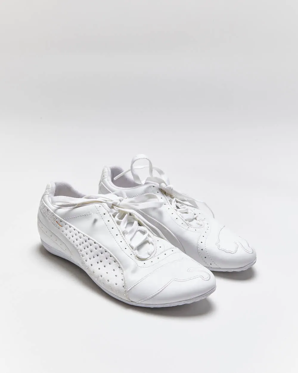 Vintage Y2K Puma Embroidered Logo Speed Cat Trainers - UK 4.5 sold by Rokit