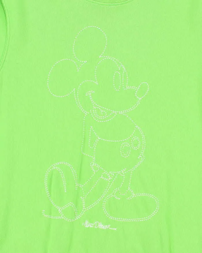 Vintage Y2K Disney Mickey Mouse Embroidered Short Sleeve Sweatshirt - S sold by Rokit product image thumbnail 3