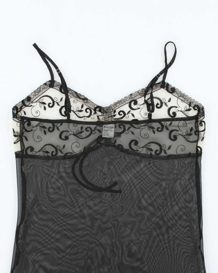 Vintage Y2k 00s Cotteli Collection Mesh Slip Dress - M sold by Rokit product image thumbnail 4